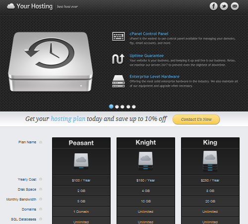 9-hosting-landing-page